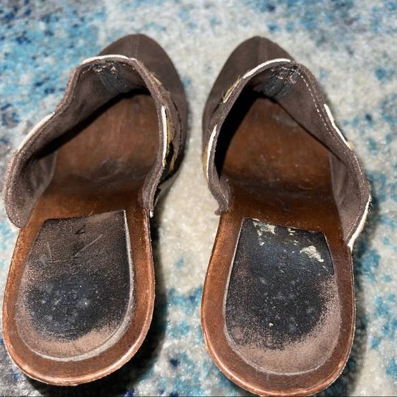 Liz Claiborne Calfskin Heeled Mules - Picture 2 of 8